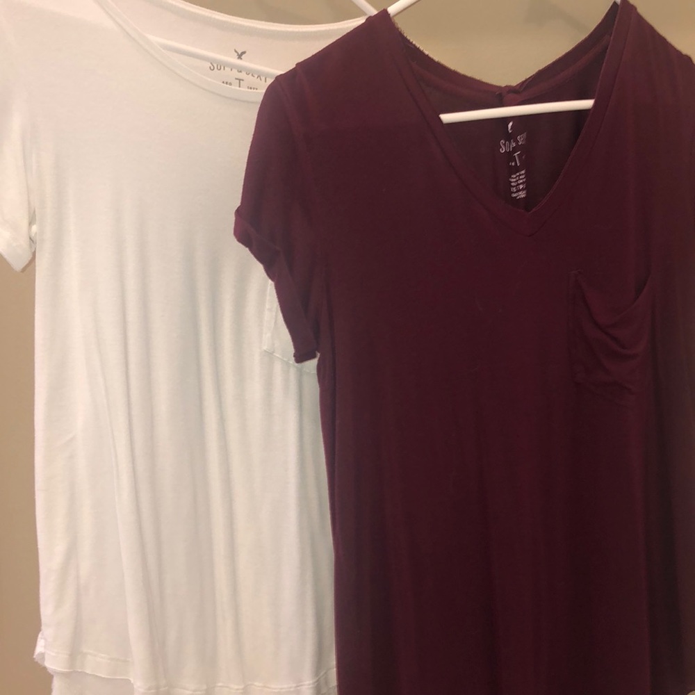 two american eagle soft and sexy tees